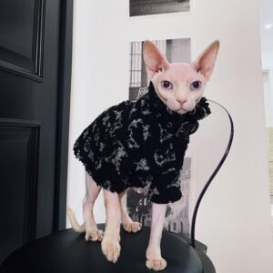 Polar Fleece Coat Winter Jacket Sphynx Cat Clothes - PIKAPIKA